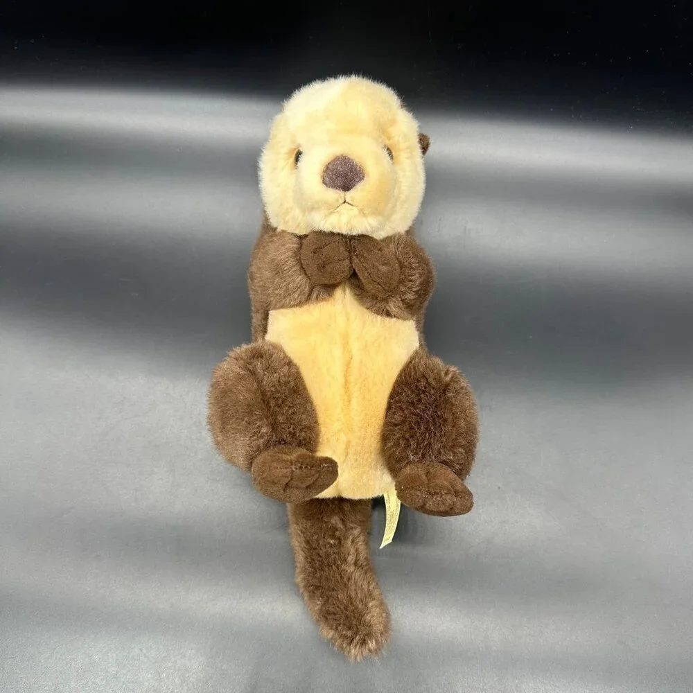 Brown Sea Otter Stuffed Animal Plush Miyoni by Aurora Lovey Toy 2023 Bean Bottom - Picture 3 of 10
